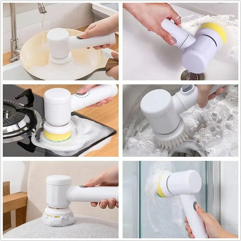 CEPILLO ELÉCTRICO DE LIMPIEZA 3 EN 1