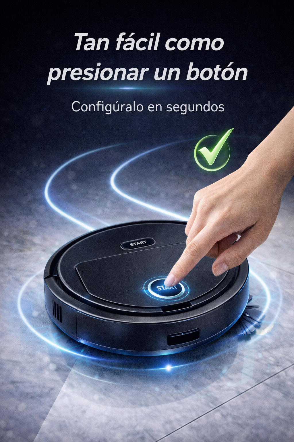 ASPIRADORA ROBOT INTELIGENTE 3 EN 1