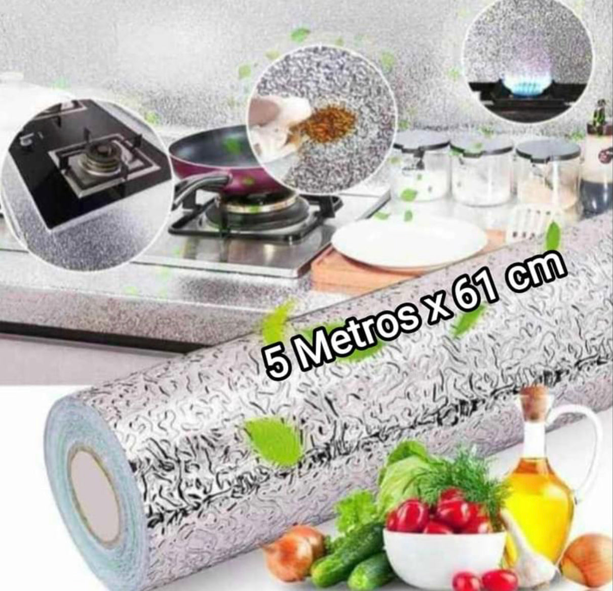 Papel de Aluminio Autoadhesivo de 3m